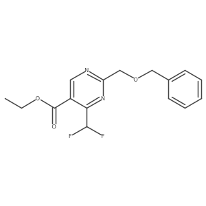 Ethyl 2-[(benzyloxy)methyl]-4-(difluoromethyl)pyrimidine-5-carboxylate Structure