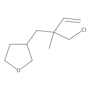 3-[2-(Chloromethyl)-2-methylbut-3-en-1-yl]oxolane Structure