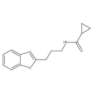 N-(3-(benzofuran-2-yl)propyl)cyclopropanecarboxamide Structure