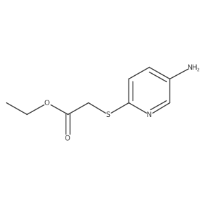Ethyl 2-(5-aminopyridin-2-yl)sulfanylacetate Structure