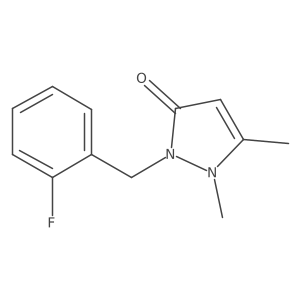 2-(2-Fluorobenzyl)-1,5-dimethyl-1H-pyrazol-3(2H)-one结构式