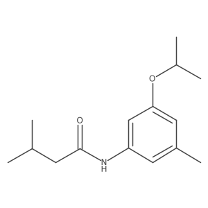 3-Methyl-N-[3-methyl-5-(propan-2-yloxy)phenyl]butanamide Structure