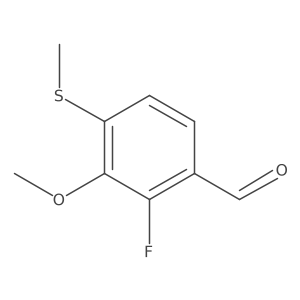 2-Fluoro-3-methoxy-4-(methylthio)benzaldehyde结构式