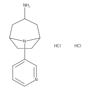 8-(Pyridin-3-yl)-8-azabicyclo[3.2.1]octan-3-amine dihydrochloride结构式