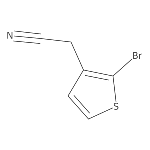 2-(2-Bromothiophen-3-yl)acetonitrile结构式