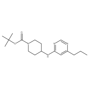 Tert-butyl 4-[(6-propylpyrimidin-4-yl)amino]piperidine-1-carboxylate Structure
