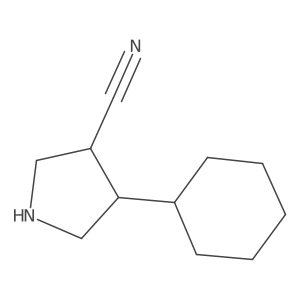 4-Cyclohexylpyrrolidine-3-carbonitrile Structure