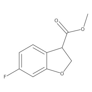 Methyl 6-fluoro-2,3-dihydro-1-benzofuran-3-carboxylate Structure