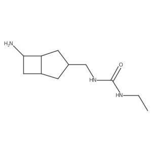 1-({6-Aminobicyclo[3.2.0]heptan-3-yl}methyl)-3-ethylurea Structure