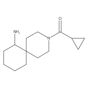 3-Cyclopropanecarbonyl-3-azaspiro[5.5]undecan-7-amine Structure