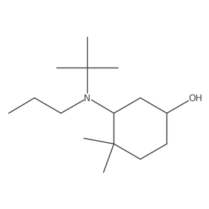 3-[Tert-butyl(propyl)amino]-4,4-dimethylcyclohexan-1-ol结构式