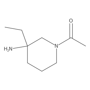 1-(3-Amino-3-ethylpiperidin-1-yl)ethan-1-one结构式