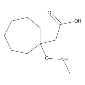 2-{1-[(Methylamino)oxy]cycloheptyl}acetic acid结构式