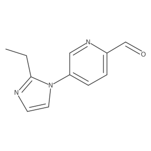 5-(2-ethyl-1H-imidazol-1-yl)pyridine-2-carbaldehyde结构式