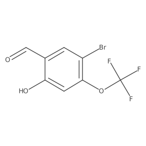 5-Bromo-2-hydroxy-4-(trifluoromethoxy)benzaldehyde Structure