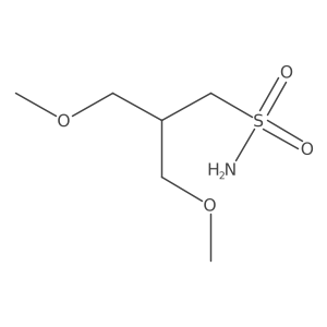 3-Methoxy-2-(methoxymethyl)propane-1-sulfonamide结构式