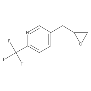 5-[(Oxiran-2-yl)methyl]-2-(trifluoromethyl)pyridine Structure