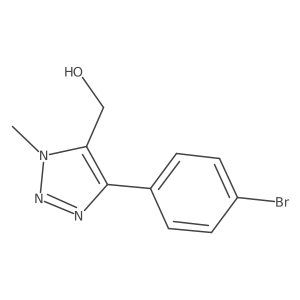 4-(4-Bromophenyl)-1-methyl-1H-1,2,3-triazole-5-methanol结构式
