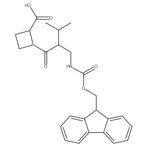 1-{2-[({[(9H-fluoren-9-yl)methoxy]carbonyl}amino)methyl]-3-methylbutanoyl}azetidine-2-carboxylic acid Structure
