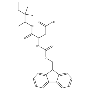 3-[(3,3-dimethylpentan-2-yl)carbamoyl]-3-({[(9H-fluoren-9-yl)methoxy]carbonyl}amino)propanoic acid结构式