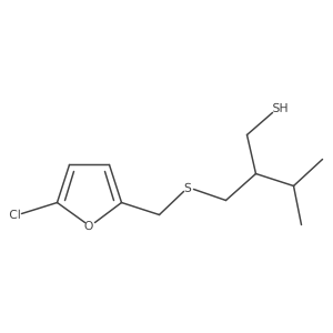 2-({[(5-Chlorofuran-2-yl)methyl]sulfanyl}methyl)-3-methylbutane-1-thiol Structure