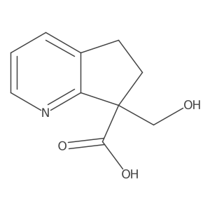 7-(hydroxymethyl)-5H,6H,7H-cyclopenta[b]pyridine-7-carboxylic acid Structure