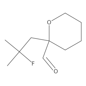 2-(2-Fluoro-2-methylpropyl)oxane-2-carbaldehyde结构式