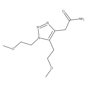 2-[bis(2-methoxyethyl)-1H-1,2,3-triazol-4-yl]acetamide结构式