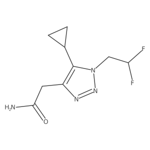 2-[5-cyclopropyl-1-(2,2-difluoroethyl)-1H-1,2,3-triazol-4-yl]acetamide Structure
