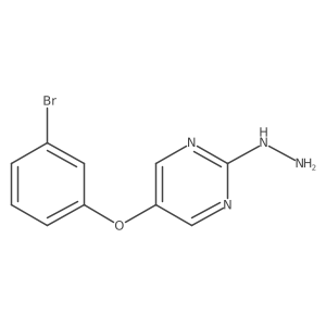 5-(3-Bromophenoxy)-2-hydrazinylpyrimidine Structure