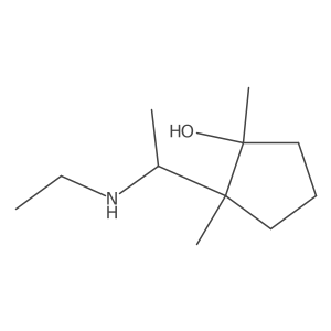 2-[1-(Ethylamino)ethyl]-1,2-dimethylcyclopentan-1-ol Structure