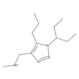 methyl({[1-(pentan-3-yl)-5-propyl-1H-1,2,3-triazol-4-yl]methyl})amine结构式