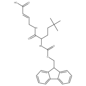 4-[2-({[(9H-fluoren-9-yl)methoxy]carbonyl}amino)-5,5-dimethylhexanamido]but-2-enoic acid Structure