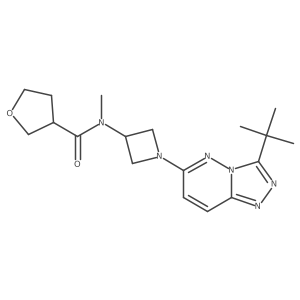 N-(1-{3-tert-butyl-[1,2,4]triazolo[4,3-b]pyridazin-6-yl}azetidin-3-yl)-N-methyloxolane-3-carboxamide Structure