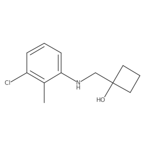 1-{[(3-Chloro-2-methylphenyl)amino]methyl}cyclobutan-1-ol Structure