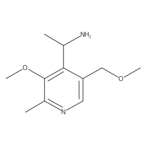(1R)-1-[3-methoxy-5-(methoxymethyl)-2-methylpyridin-4-yl]ethan-1-amine Structure