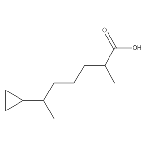 6-Cyclopropyl-2-methylheptanoic acid结构式