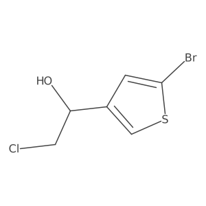 1-(5-Bromothiophen-3-yl)-2-chloroethan-1-ol Structure