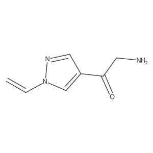 2-amino-1-(1-ethenyl-1H-pyrazol-4-yl)ethan-1-one Structure