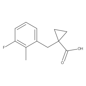 1-[(3-Fluoro-2-methylphenyl)methyl]cyclopropane-1-carboxylic acid结构式