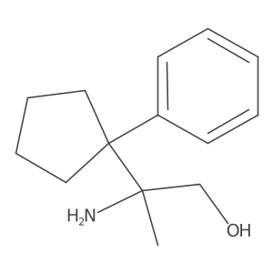 2-Amino-2-(1-phenylcyclopentyl)propan-1-ol Structure