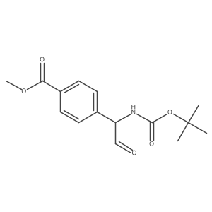 Methyl 4-(1-{[(tert-butoxy)carbonyl]amino}-2-oxoethyl)benzoate Structure
