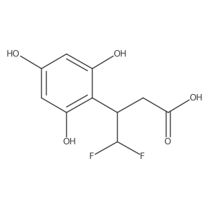 4,4-Difluoro-3-(2,4,6-trihydroxyphenyl)butanoic acid Structure
