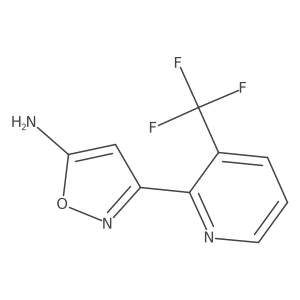 5-Amino-3-[3-(trifluoromethyl)-2-pyridyl]isoxazole结构式