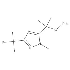 O-{2-[1-methyl-3-(trifluoromethyl)-1H-pyrazol-5-yl]propan-2-yl}hydroxylamine结构式
