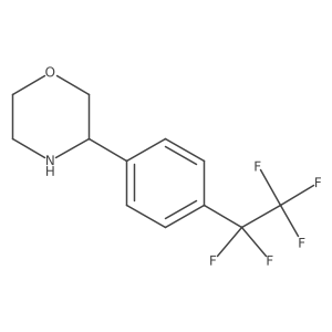 3-[4-(Pentafluoroethyl)phenyl]morpholine结构式