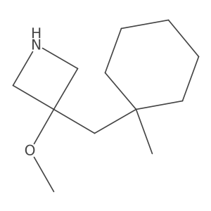 3-Methoxy-3-[(1-methylcyclohexyl)methyl]azetidine结构式