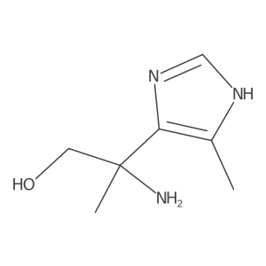2-amino-2-(5-methyl-1H-imidazol-4-yl)propan-1-ol结构式