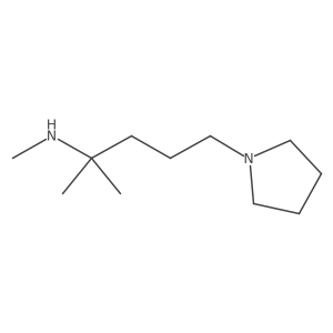 Methyl[2-methyl-5-(pyrrolidin-1-yl)pentan-2-yl]amine结构式