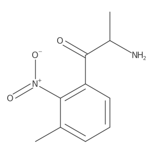 2-Amino-1-(3-methyl-2-nitrophenyl)propan-1-one结构式